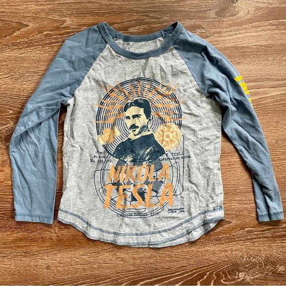 Peek Nicola Tesla Long Sleeve Raglan Small 6/7 - Picture 1 of 8
